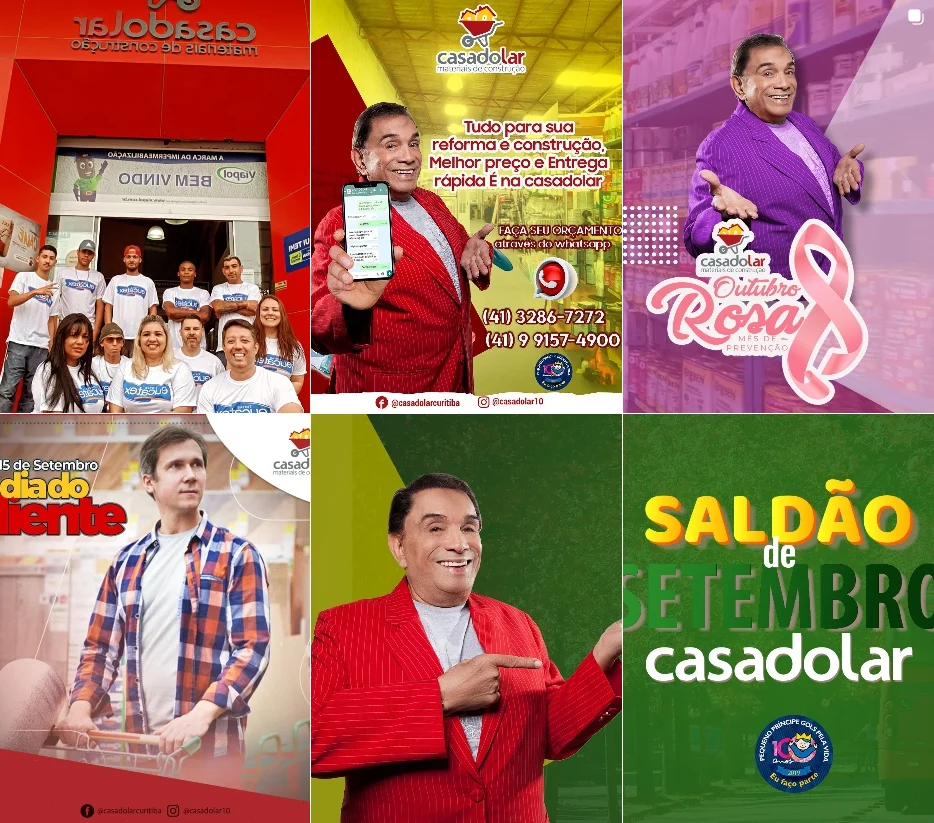 Feed do Instagram da Casa do Lar